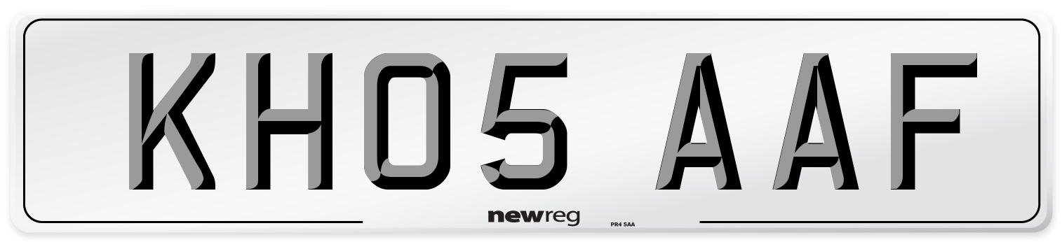 KH05 AAF Number Plate from New Reg